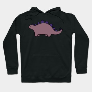 dusty pink dinosaur Hoodie